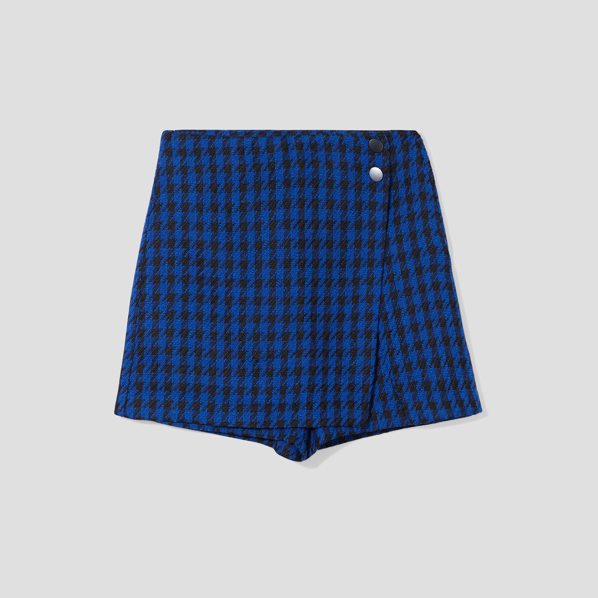 Jupe-short droite noir femme