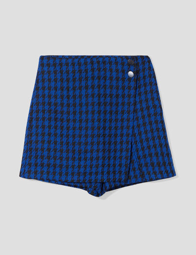 Jupe-short droite noir femme