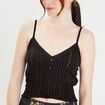 Blouse broderie anglaise noir femme