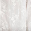 Blouse droite col rond manches longues ecru femme