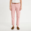 Pantalon chino 7/8&egrave;me rose pastel femme