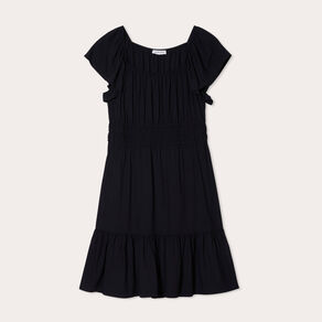 robe evasee manches courtes noir femme Robe évasée manches courtes noir femme