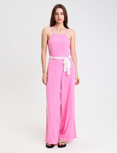 Combinaison rose femme