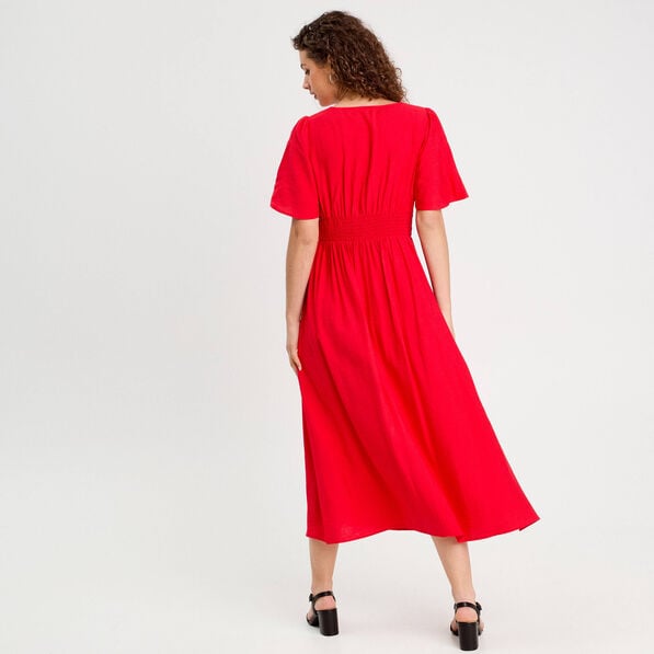 robe longue evasee rouge femme Robe longue évasée rouge femme
