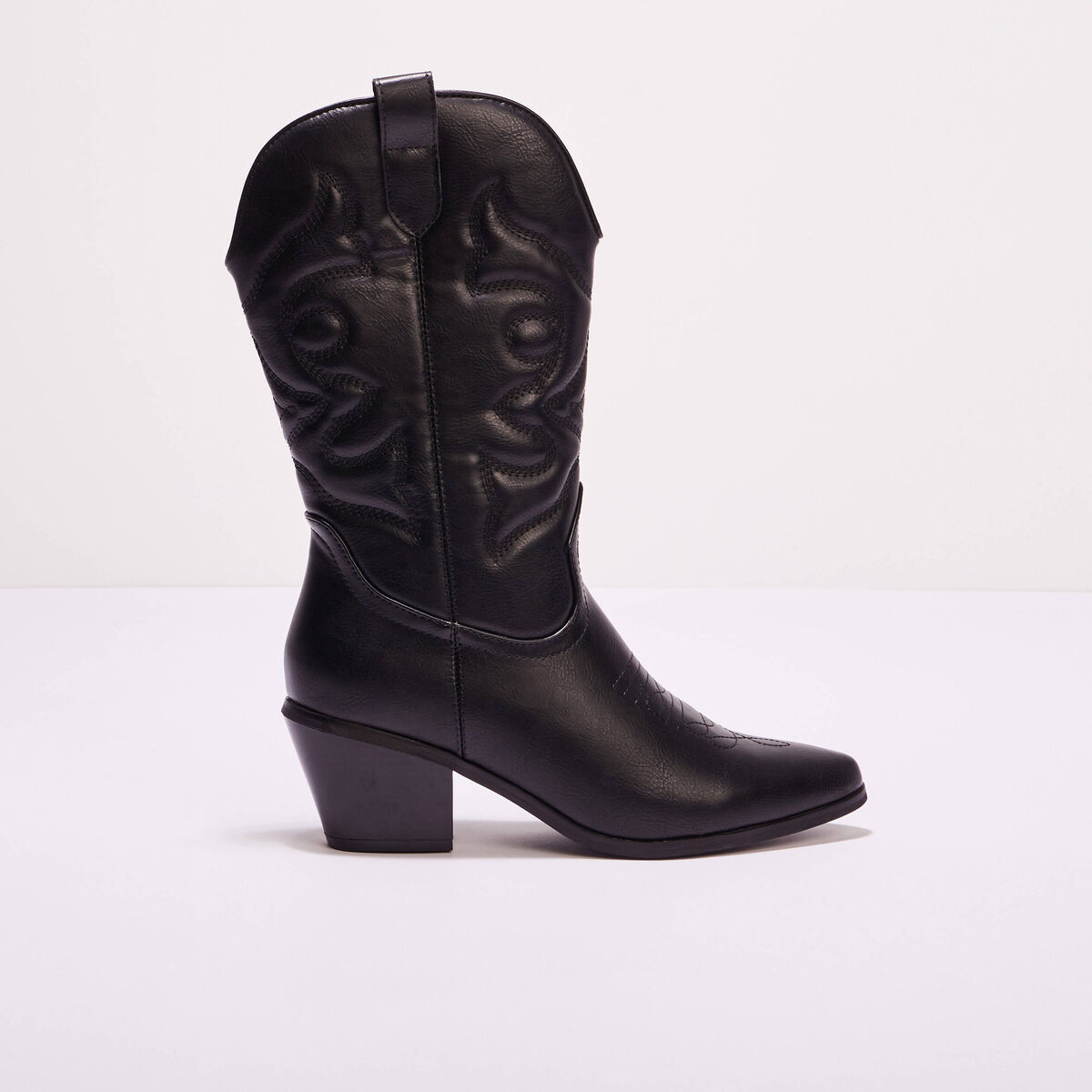 Bottes esprit western noir femme