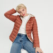 Doudoune réversible capuche blanc femme
