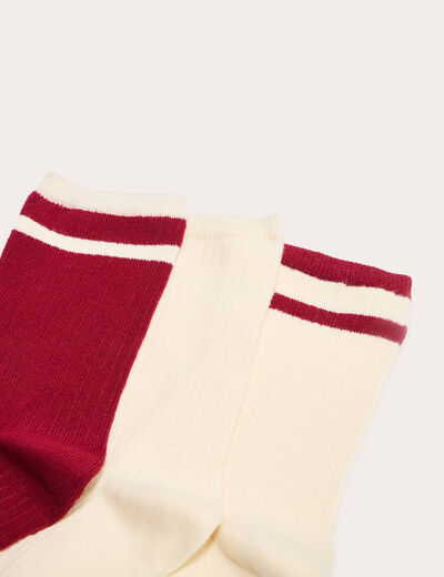Chaussettes violet foncé femme
