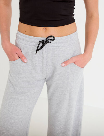 Jogging barrel gris clair femme