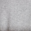 Gilet 2-en-1 col chemise manches longues gris clair femme