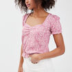 T-shirt manches courtes blanc femme