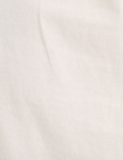 T-shirt oversize col rond ecru femme