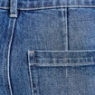 Jean wide leg taille haute denim double stone femme