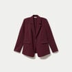 Veste esprit blazer violet fonc&eacute; femme