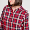 Chemise manches longues rouge femme