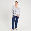 Chemise manches longues blanc femme