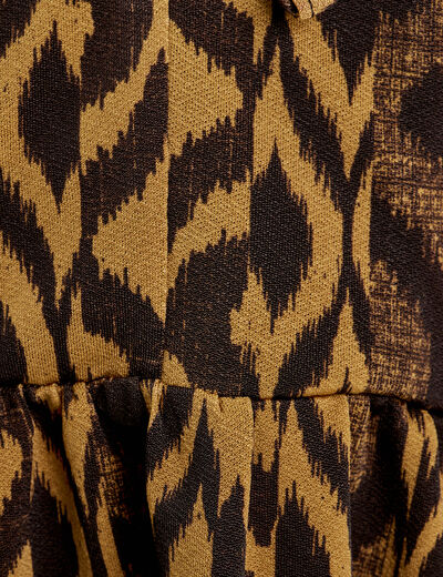 Blouse manches longues marron femme