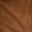 Caban droit col montant aspect daim marron femme