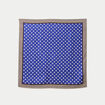 Foulard satin&eacute; soyeux bleu electrique femme
