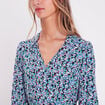 Robe évasée fluide noir femme