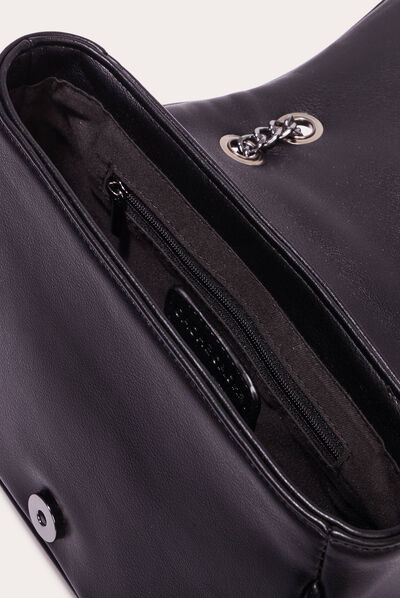 Sac avec bandoulière chaîne noir femme