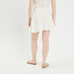 Jupe évasée broderie anglaise ecru femme
