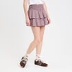 Jupe courte évasée taille standard blanc femme