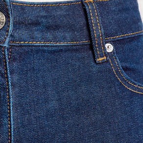 Jeans bootcut denim brut femme