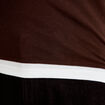 T-shirt 2-en-1 col rond manches longues marron fonc&eacute; femme