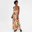 Robe longue empire fluide blanc femme