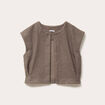 Gilet sans manches effet polaire sable femme