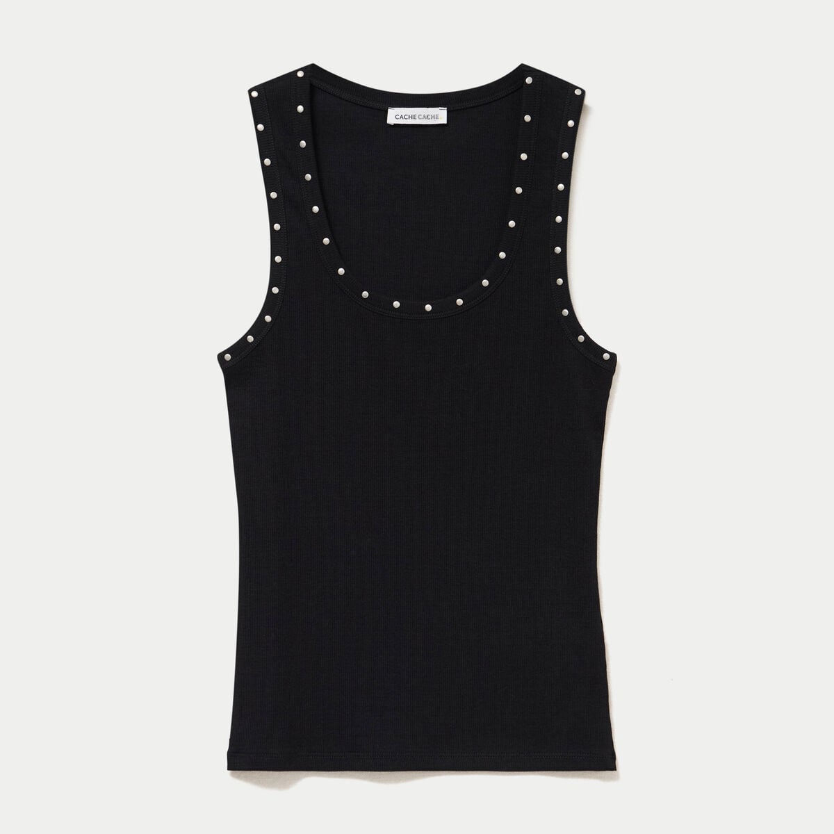 D&eacute;bardeur c&ocirc;tel&eacute; ajust&eacute; d&eacute;collet&eacute; noir femme