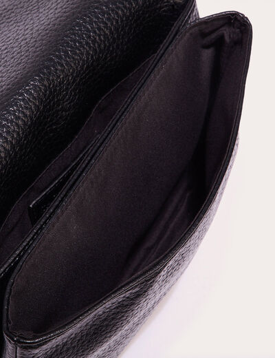 Sac avec rabat noir femme