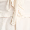 Débardeur cropped volants ecru femme