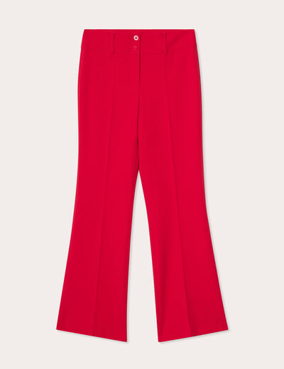 Pantalon flare rouge clair femme