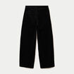 Pantalon chino en velours noir femme
