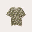 T-shirt manches courtes vert kaki femme