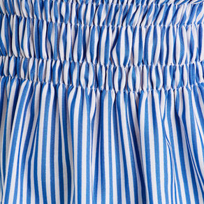 blouse smockee bretelles fines bleu clair femme Blouse smockée bretelles fines bleu clair femme