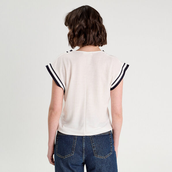 debardeur sans manches ecru femme Débardeur sans manches ecru femme