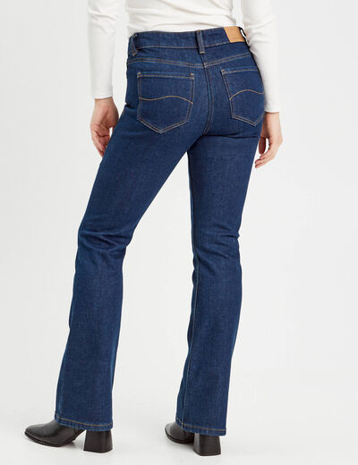 Jeans bootcut denim brut femme