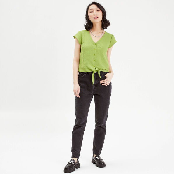 blouse manches courtes vert anis femme Blouse manches courtes vert anis femme