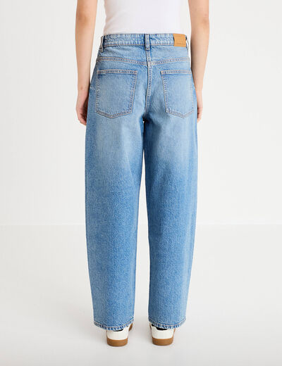 Jeans baggy taille basse denim triple stone femme
