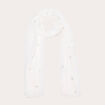 Foulard blanc femme