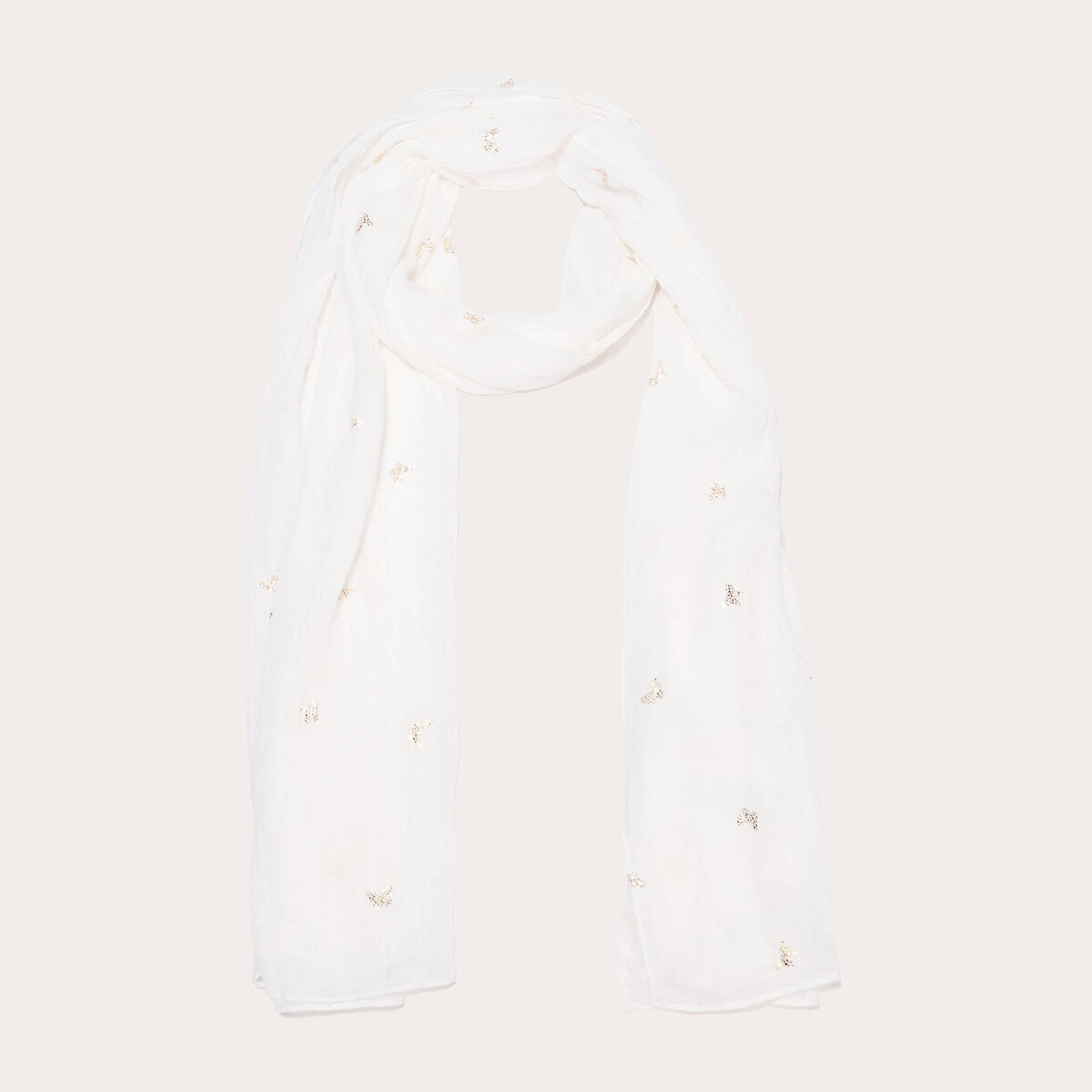 Foulard blanc femme