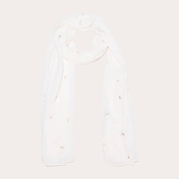 Foulard blanc femme