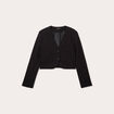 Veste blazer courte noir femme