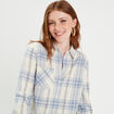 Chemise manches longues blanc femme