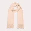 Foulard avec franges sable femme