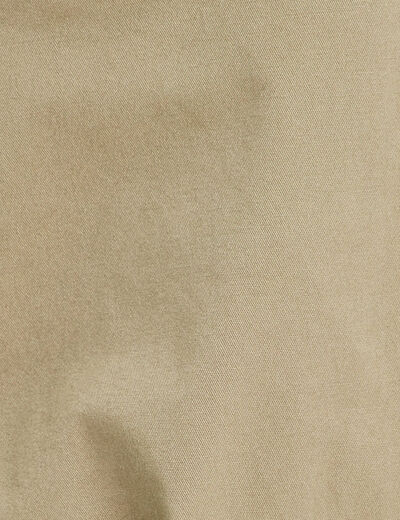 Pantalon chino 7/8ème vert femme