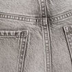 Jean droit taille standard denim gris femme