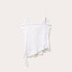 Débardeur asymétrique ecru femme